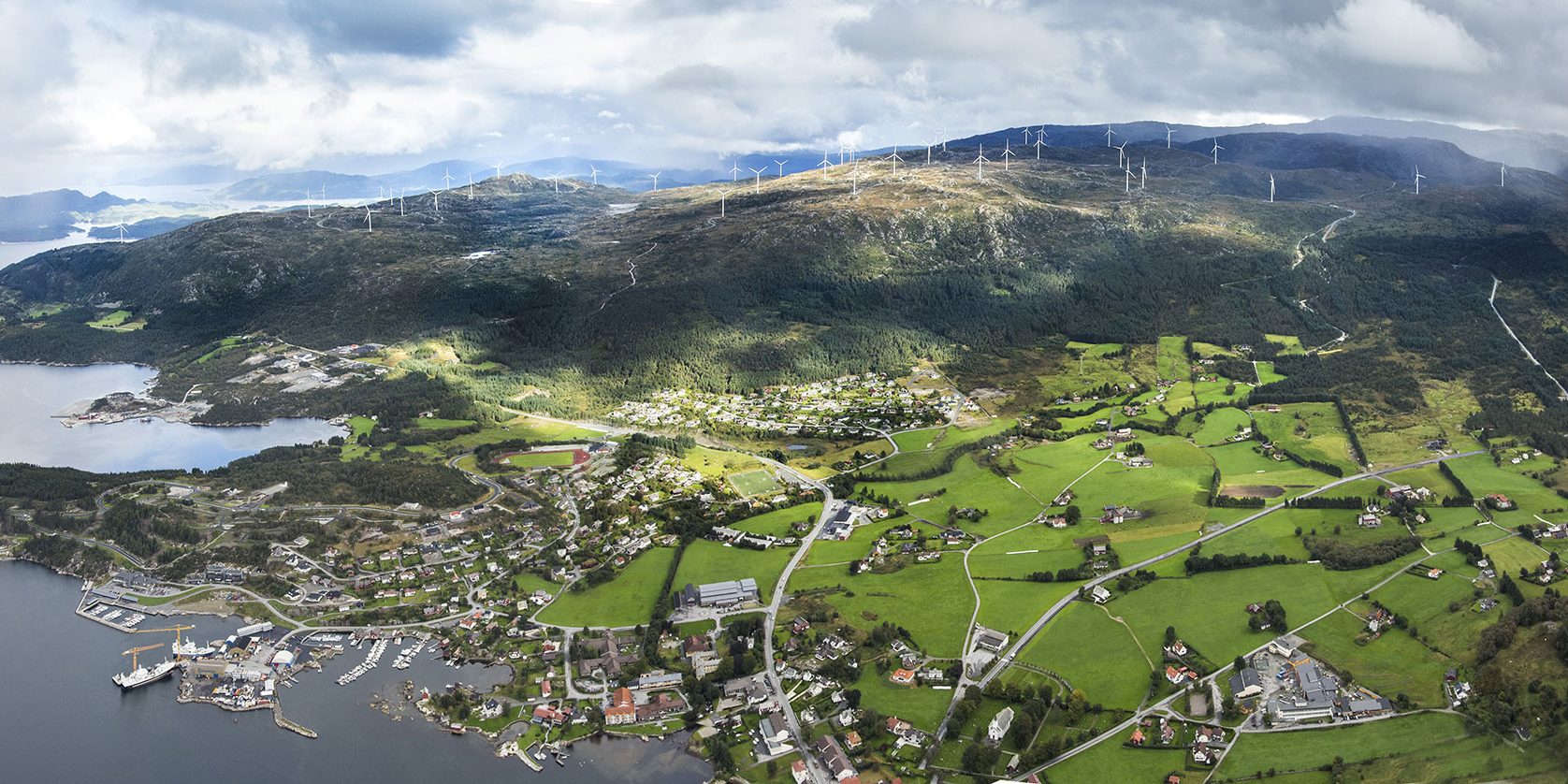 Panorama bilete av midtfjellet