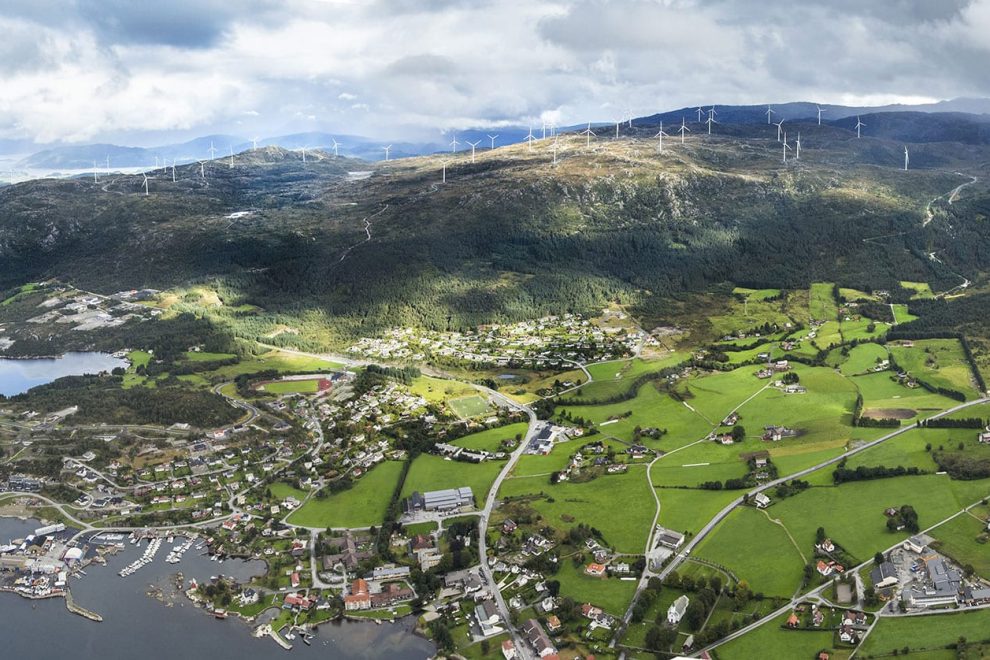 Panorama Panorama bilete av midtfjellet